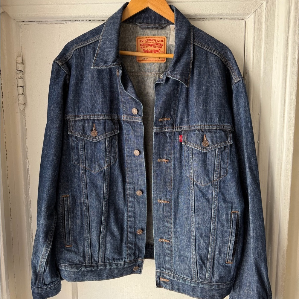 Levi's Vintage-Inspired Dark Blue Denim Jacket
